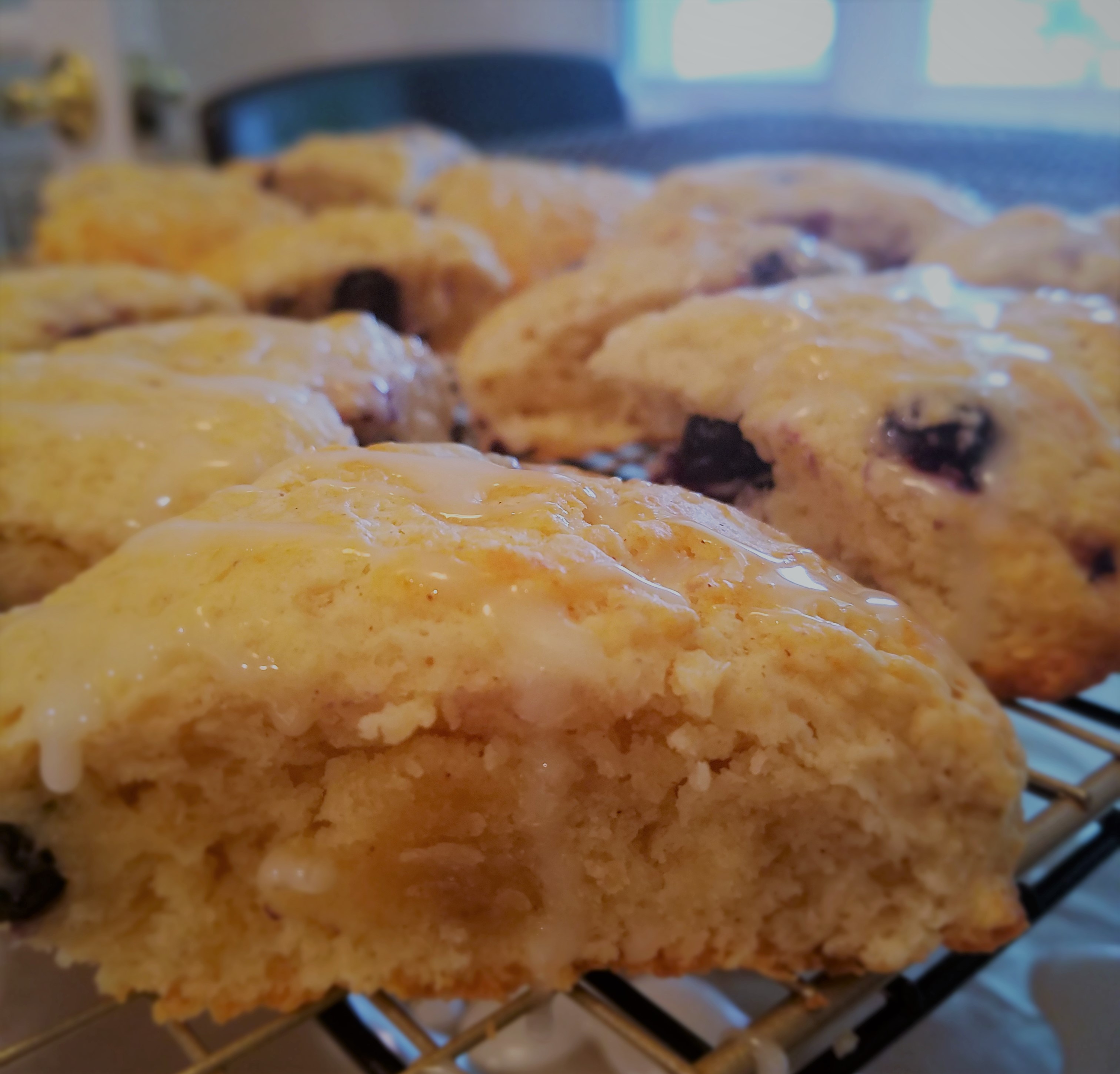 Blueberry Almond Scones (Recipe inspired by THE ROAD TO LITTLE DRIBBLING)
