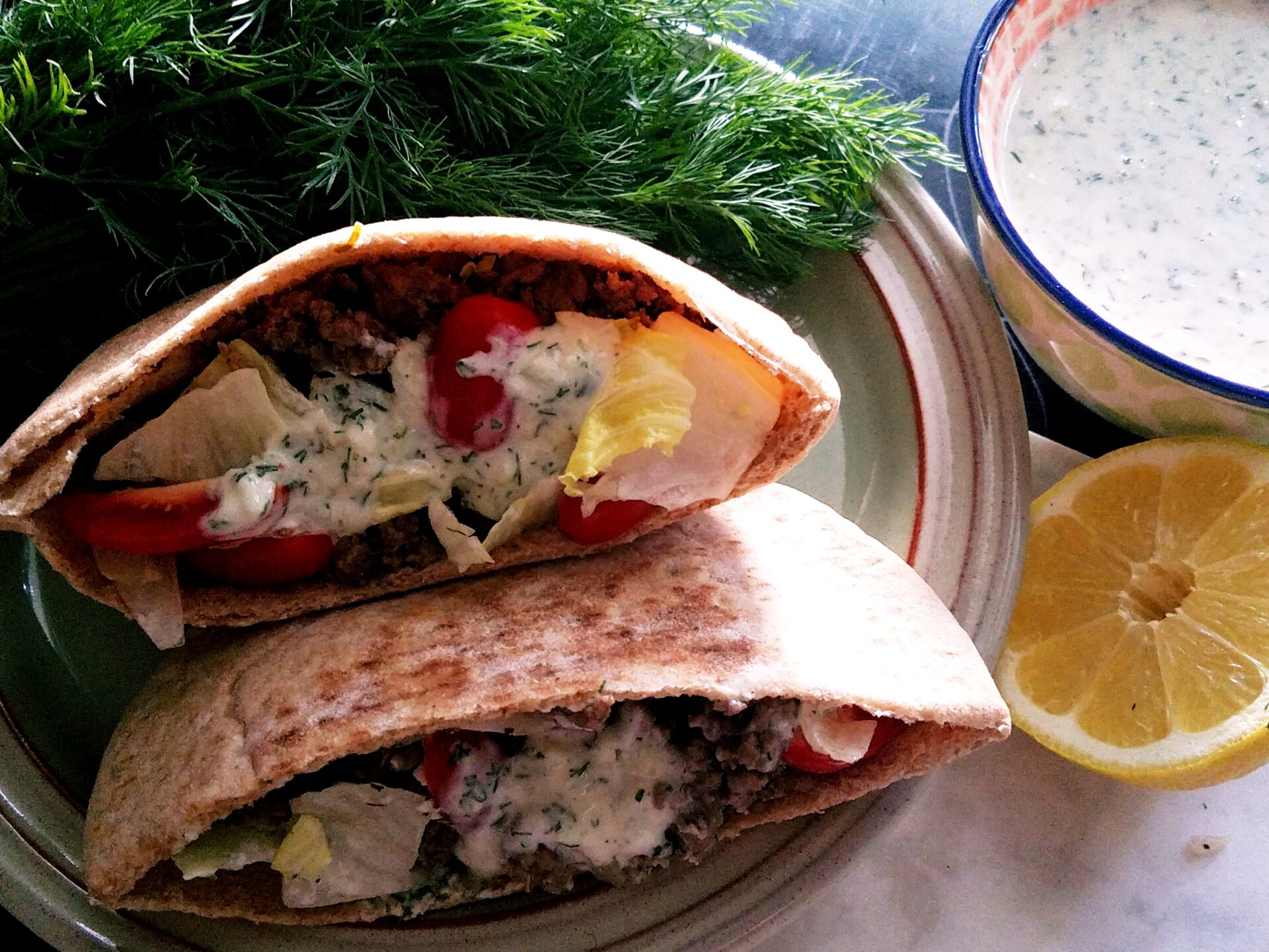 Lazy Man’s Gyro with Tzatziki Sauce