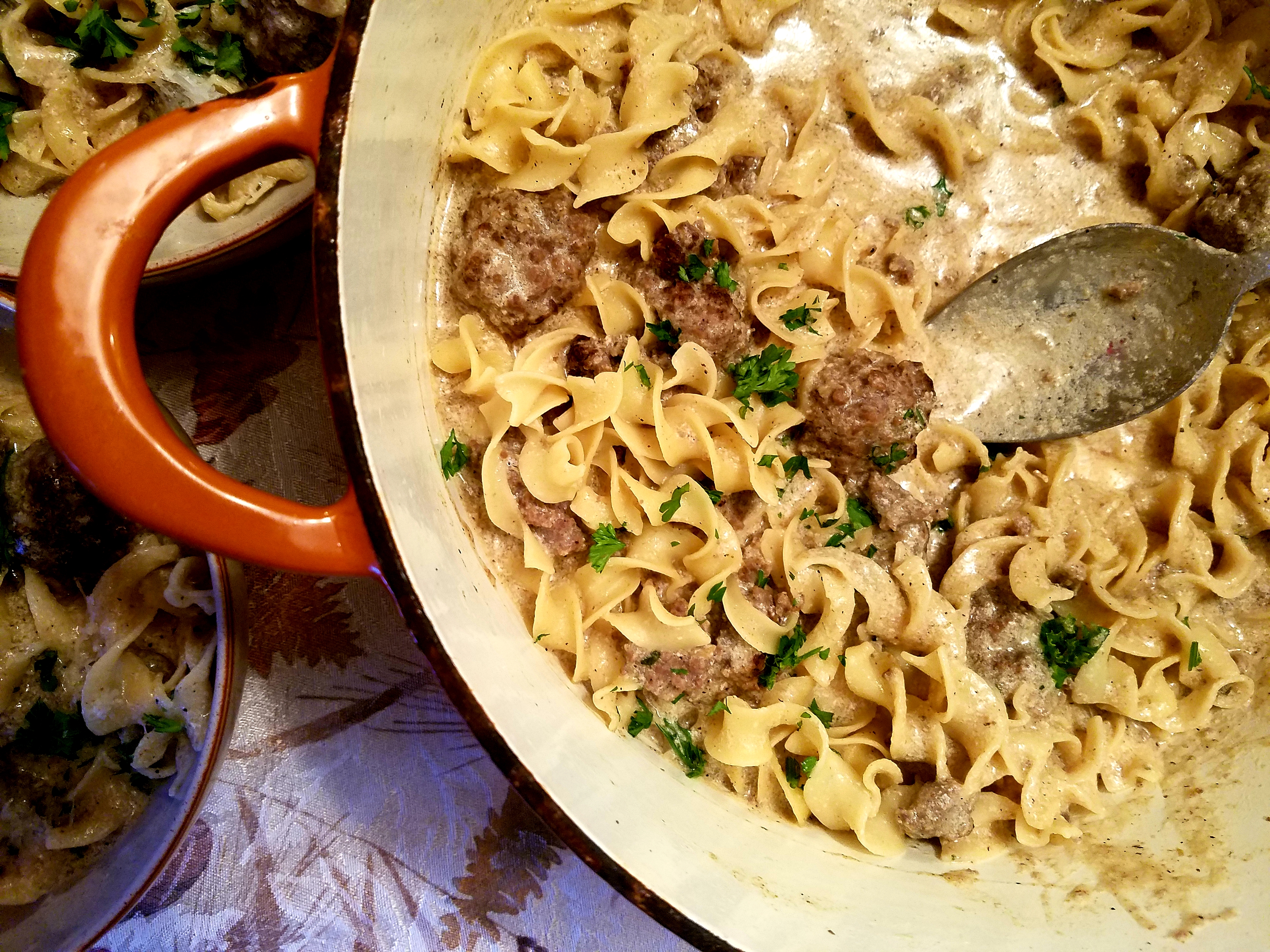 One-Pot Swedish Meatball Pasta (Recipe Inspired by HORRORSTOR)