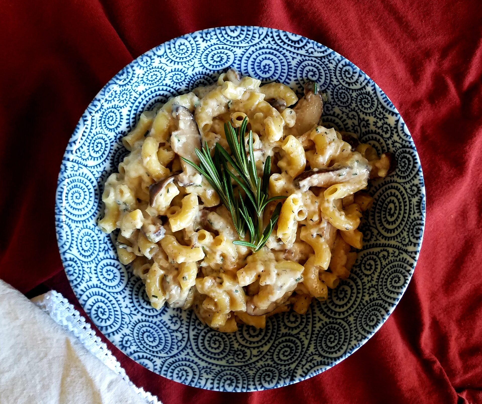 Mushroom Brie Mac and Cheese