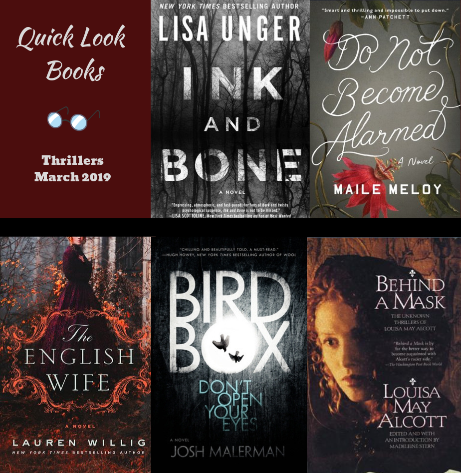 Quick Look Books: Thrillers (March 2019)