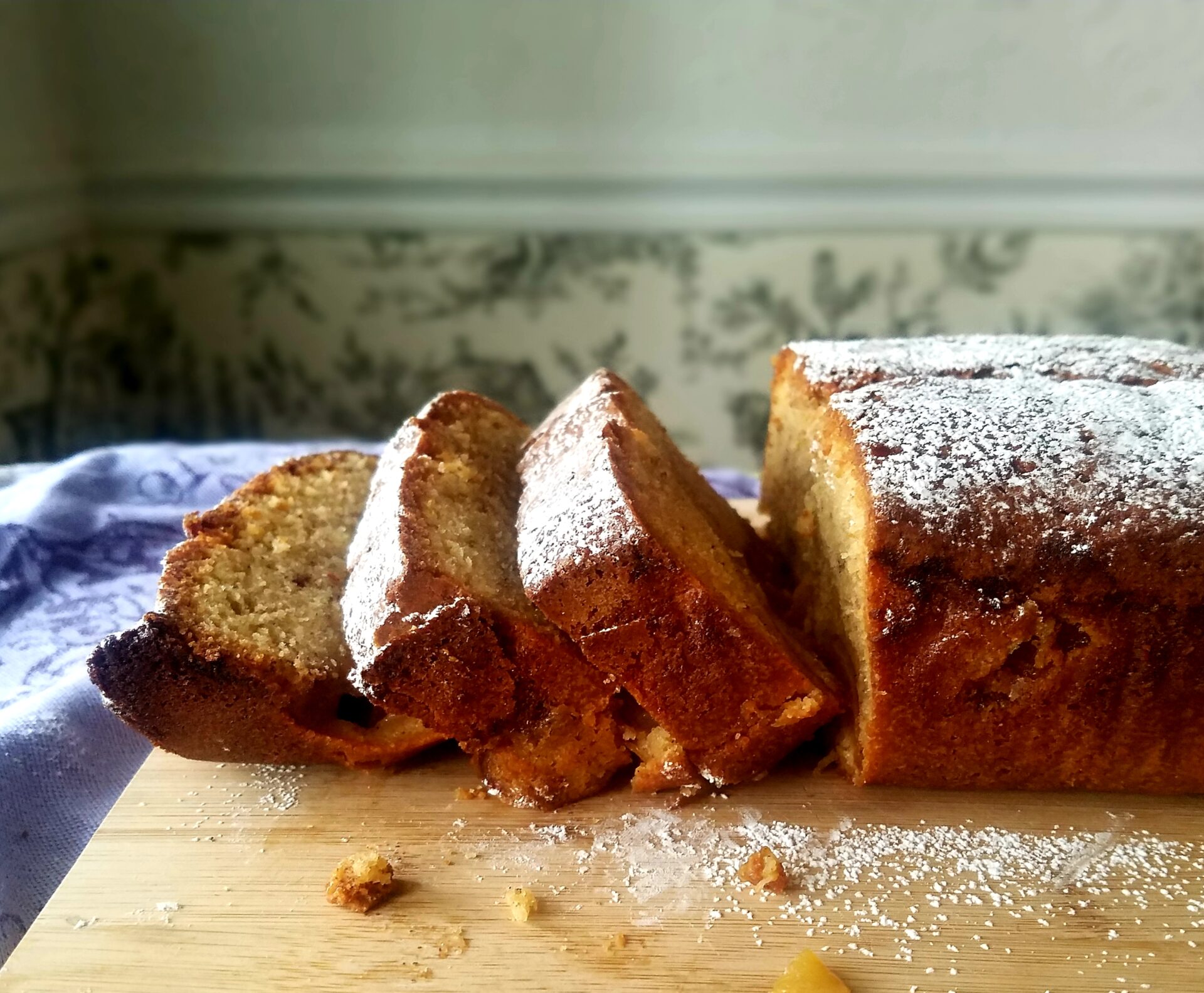 Peach Cobbler Pound Cake (Recipe Inspired by GLORY ROAD)