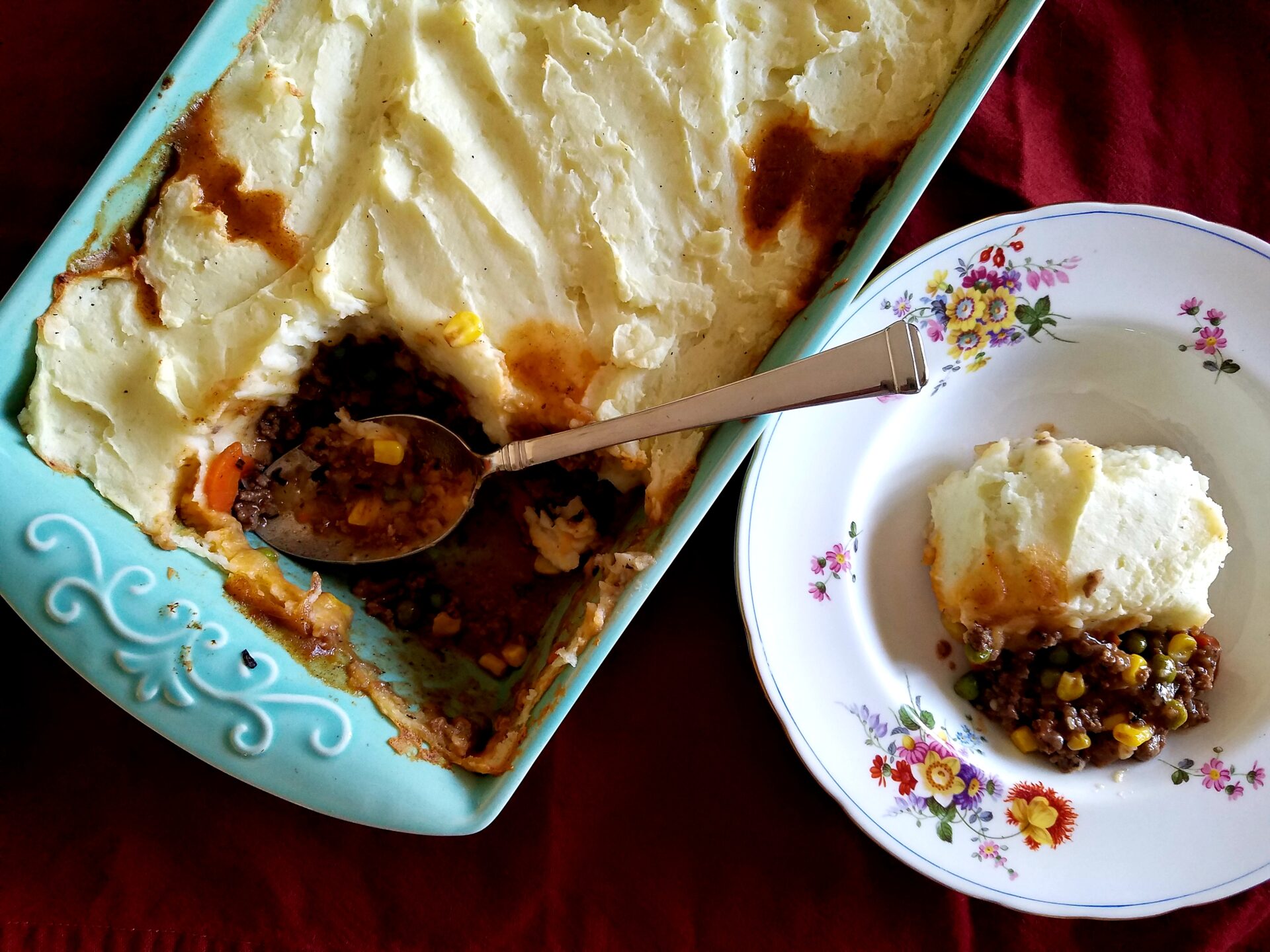 cottage pie serving