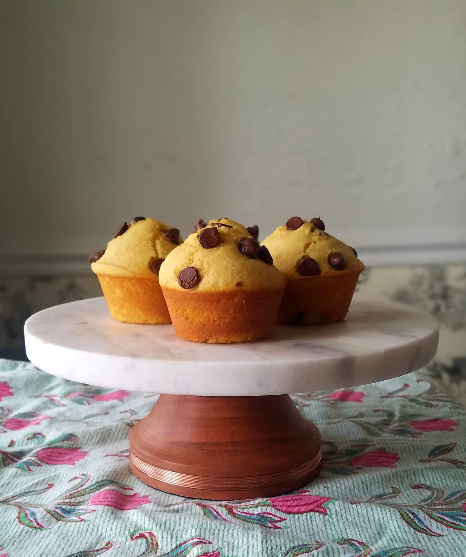 Chocolate Chip Cornbread Muffins