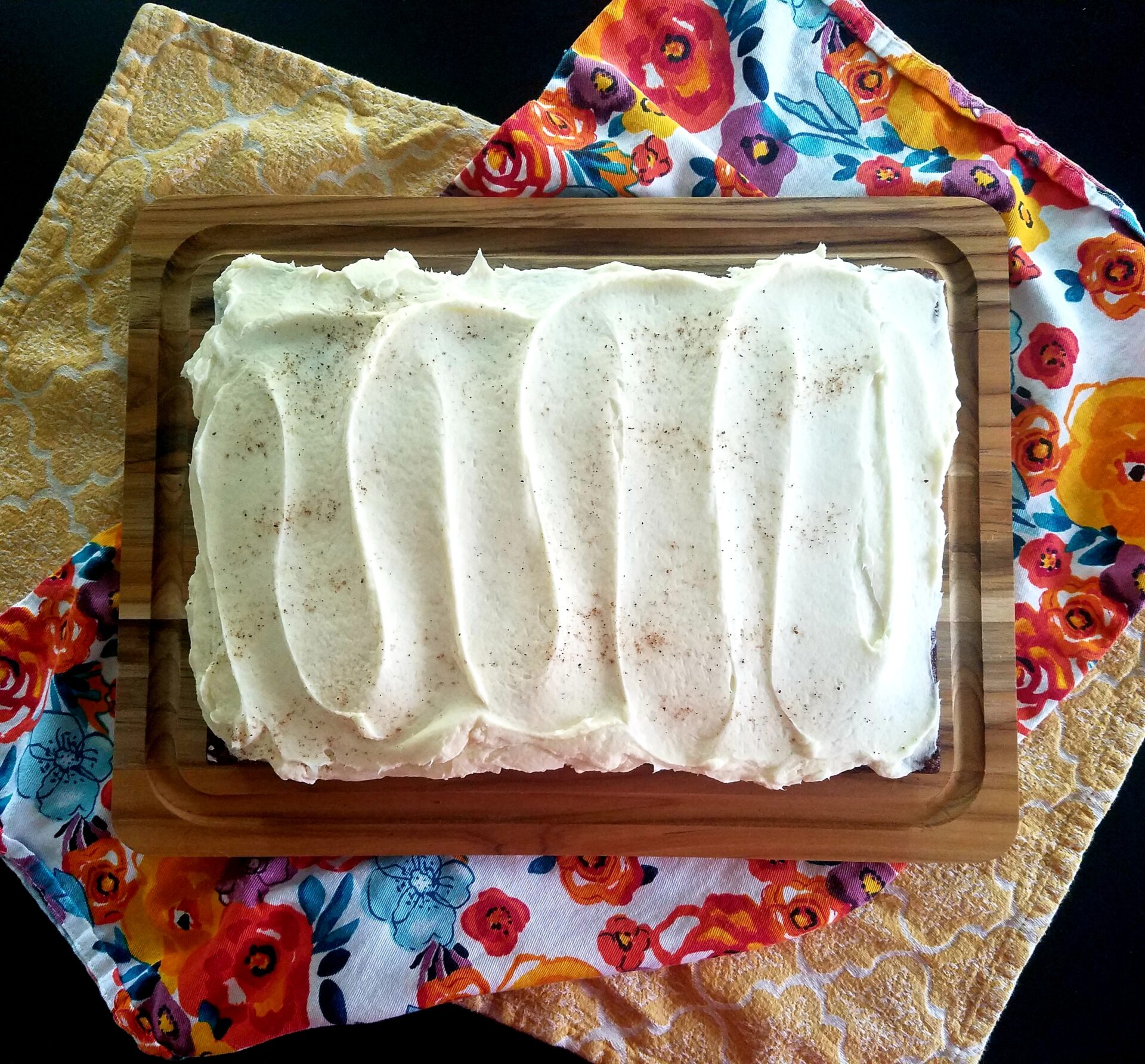 Cardamom Banana Cake with Coconut Frosting