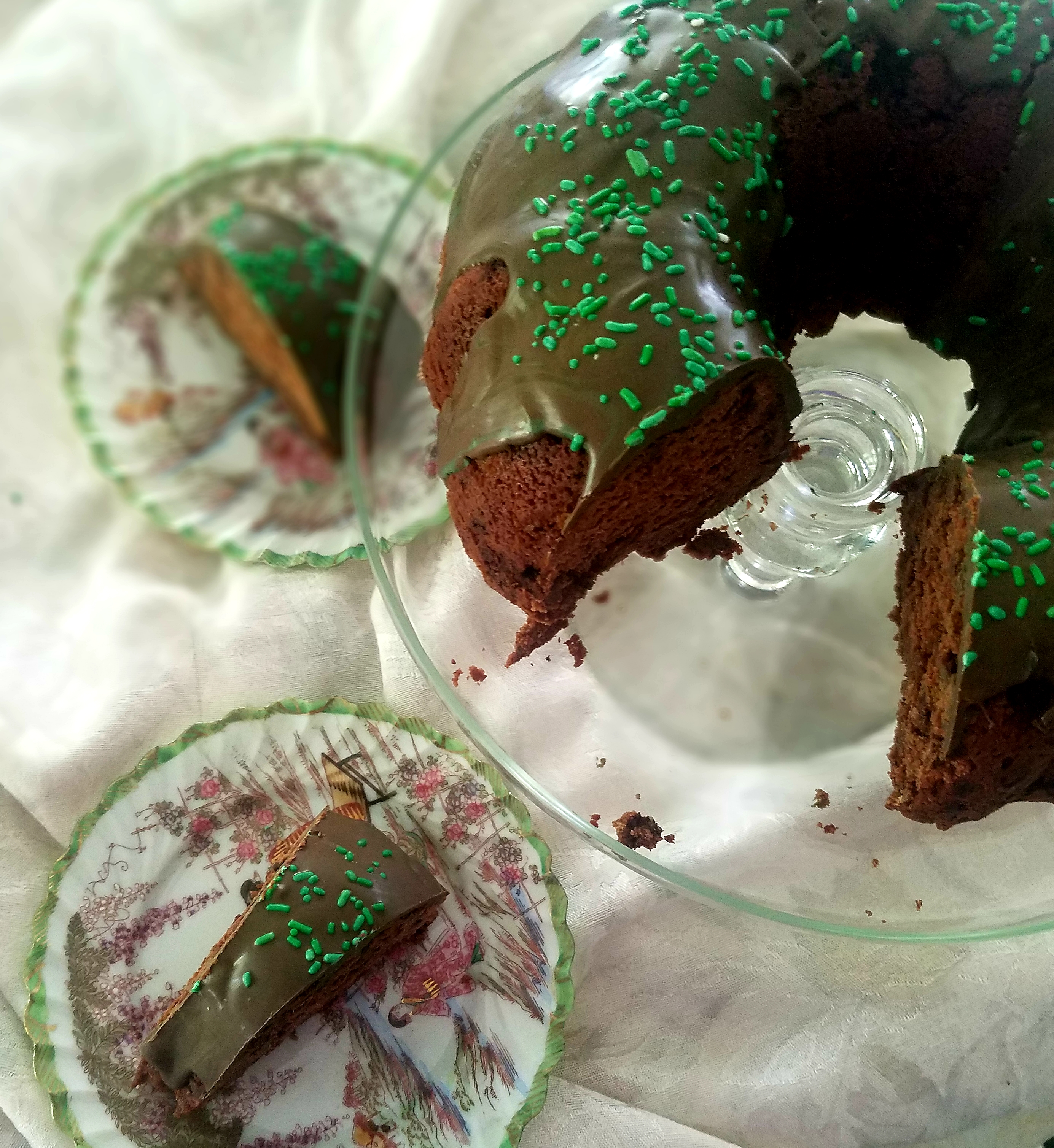 Mint Chocolate Cake with Mint Chocolate Ganache