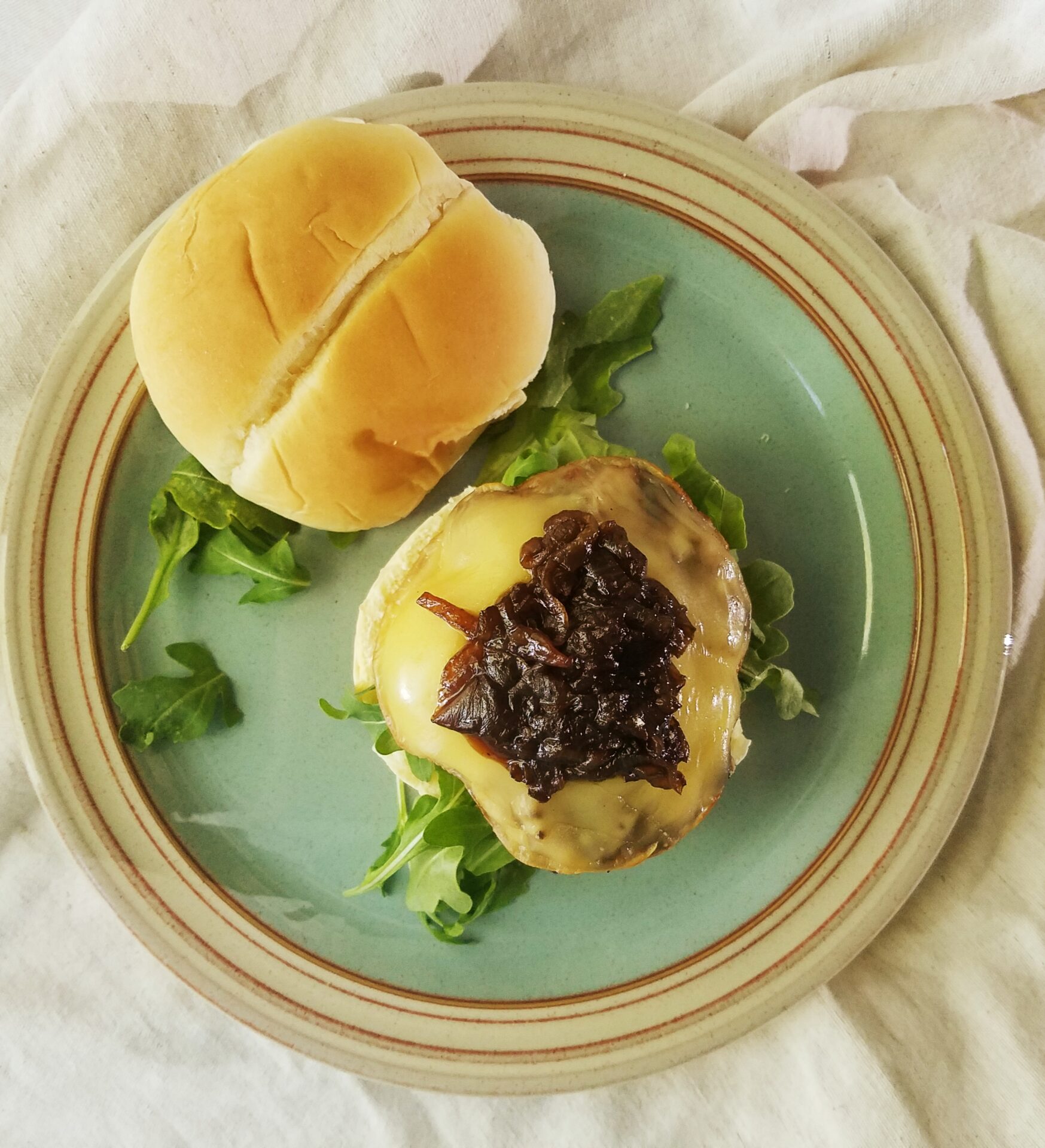 Smoked Gouda Burgers with Onion Jam