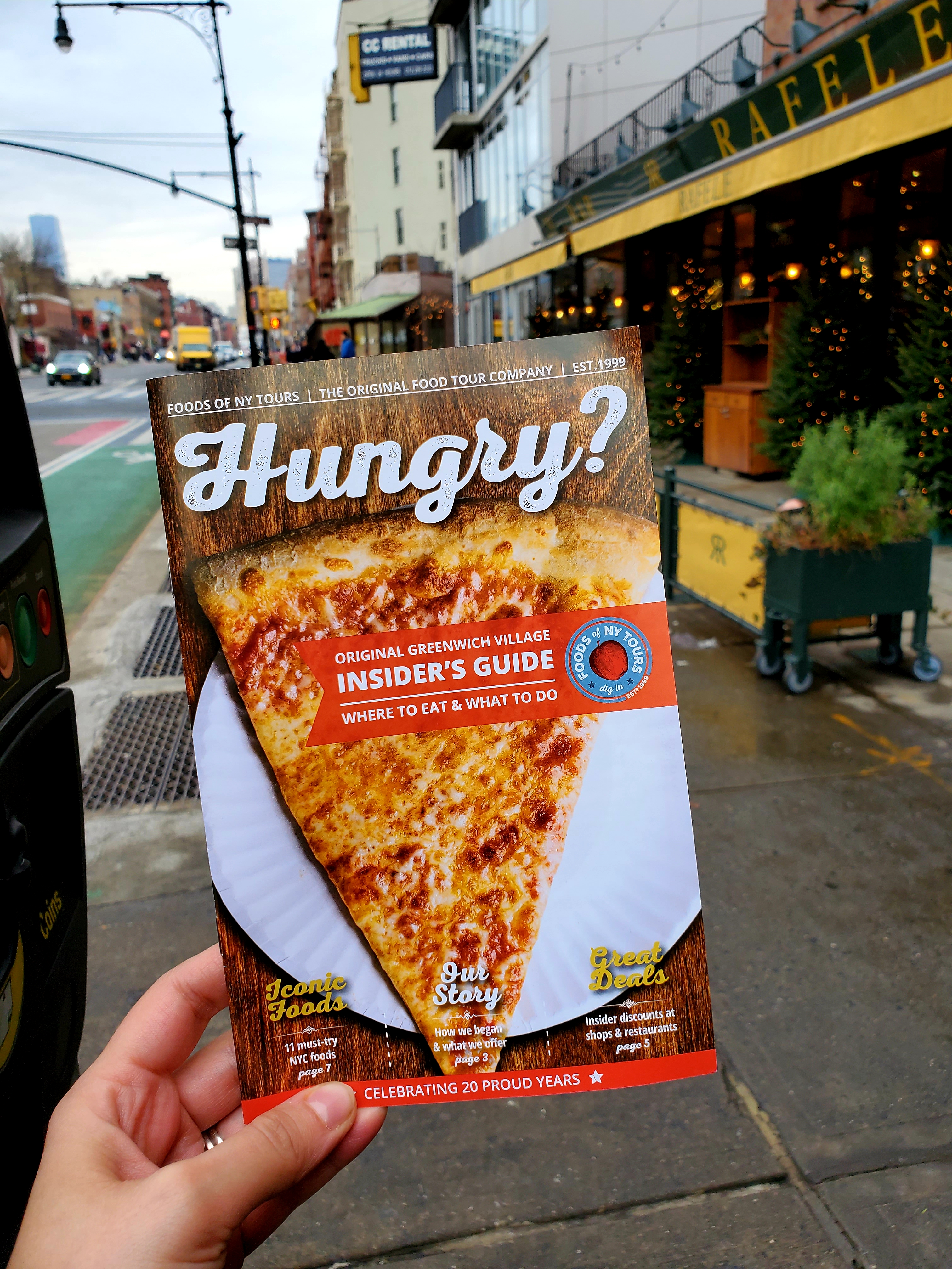 Foods of NY Tours guidebook