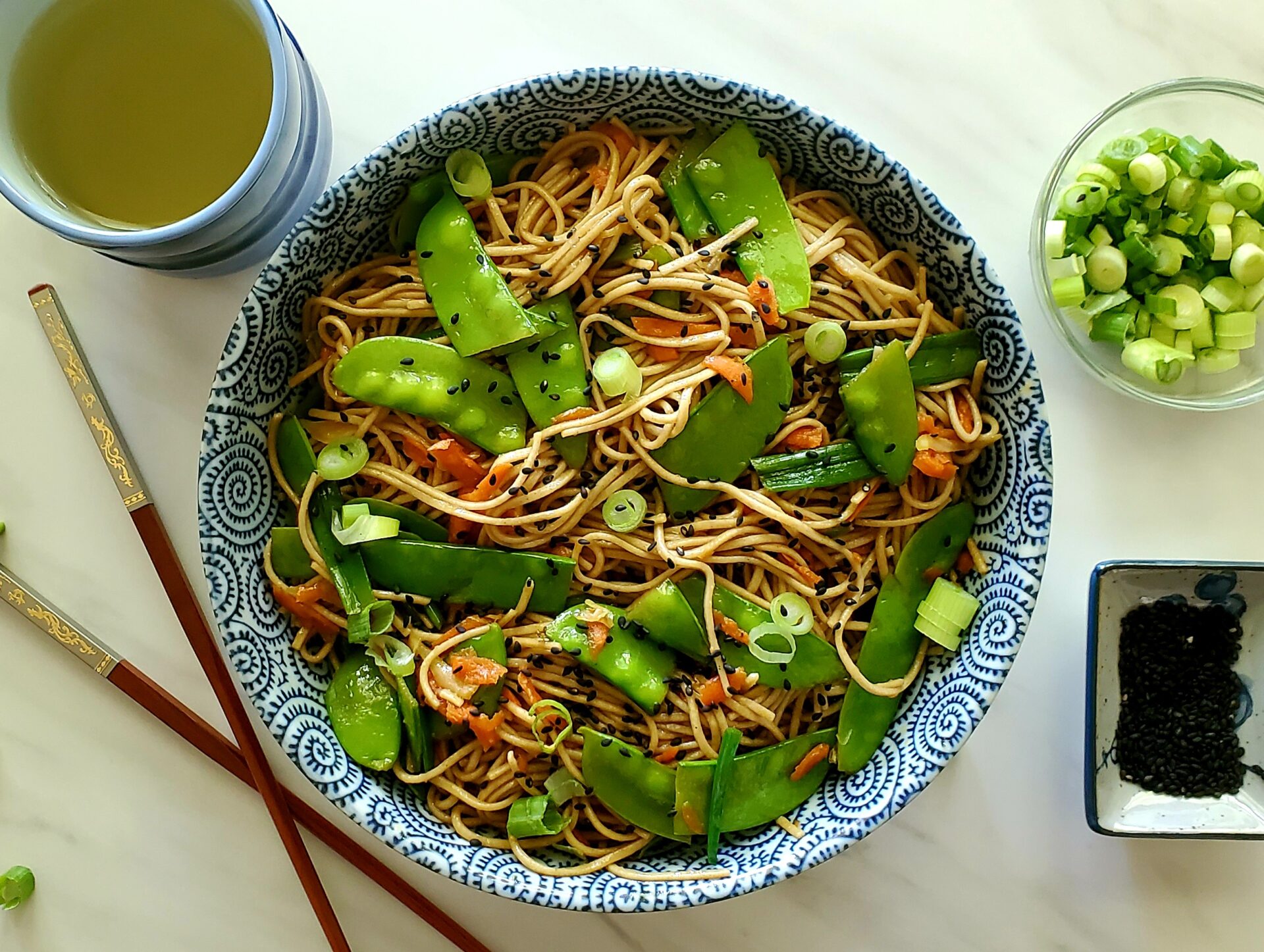 Soba Noodle Veggie Bowls