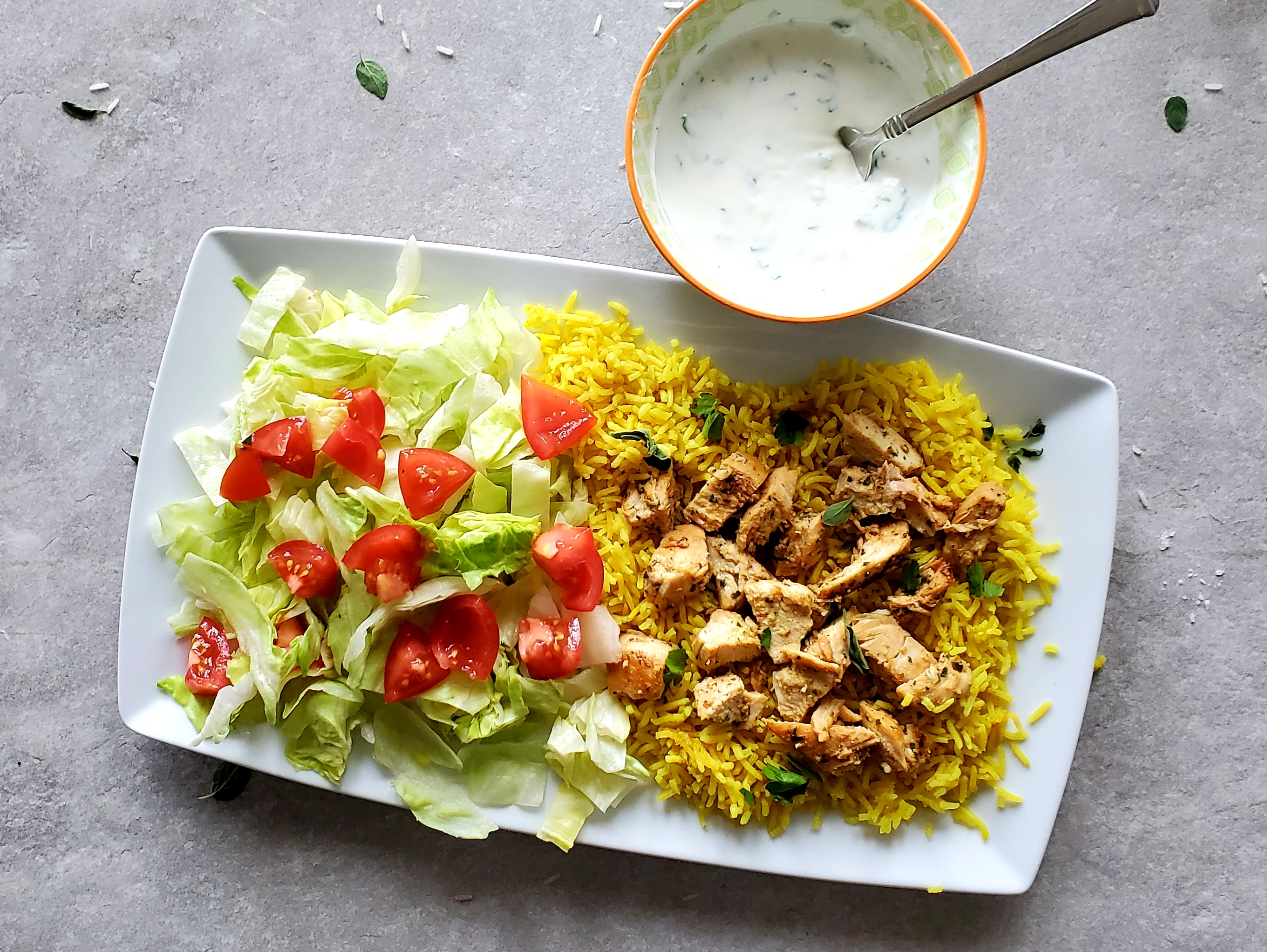 Halal-Inspired Chicken and Rice (Recipe Inspired by LOCK EVERY DOOR)
