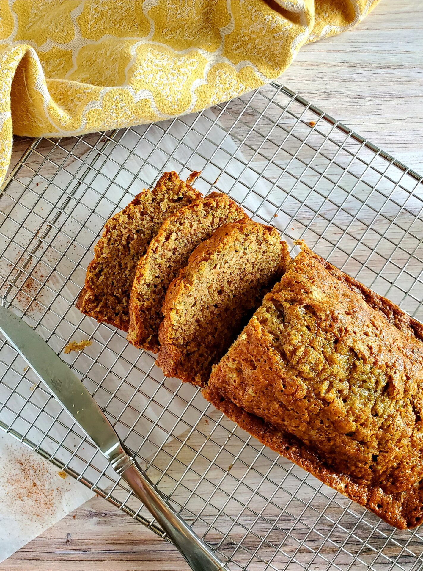 Sliced Zucchini Bread