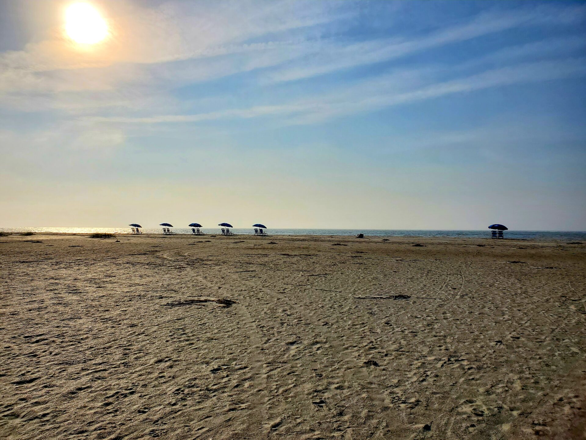 umbrellas on a beach