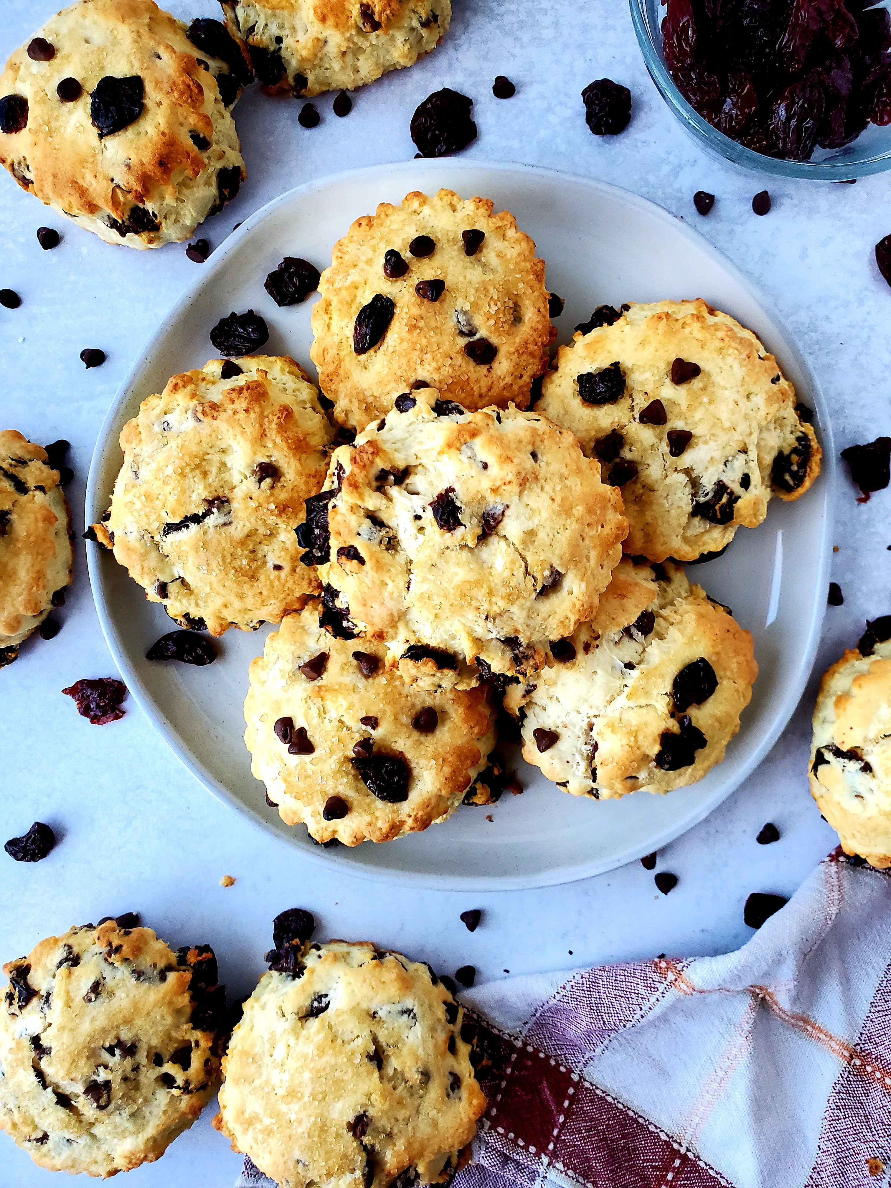 Valentine’s Day Cherry Chocolate Chip Scones (Recipe Inspired by SPARE)