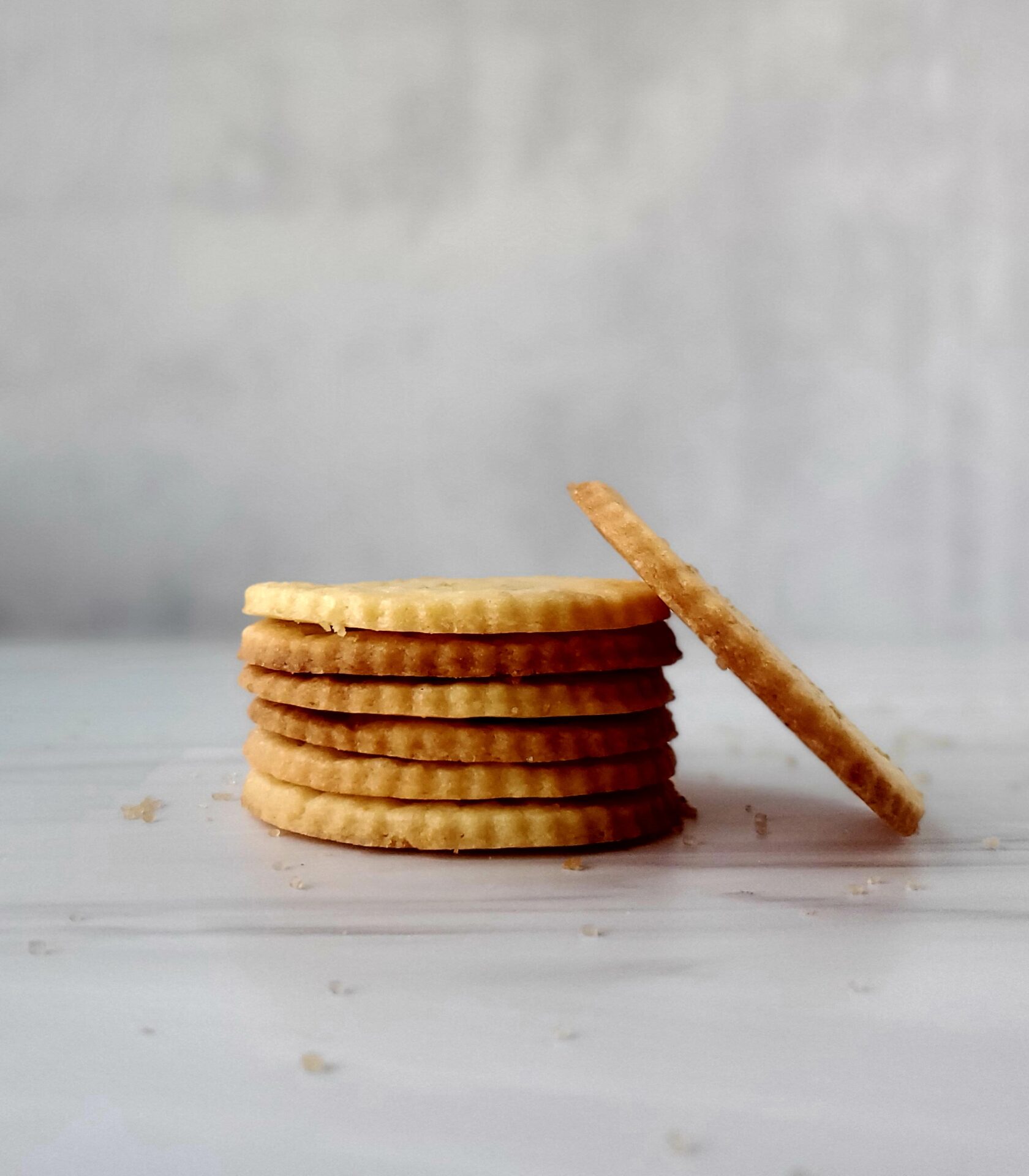 Stack of French Lemon Sable Cookies