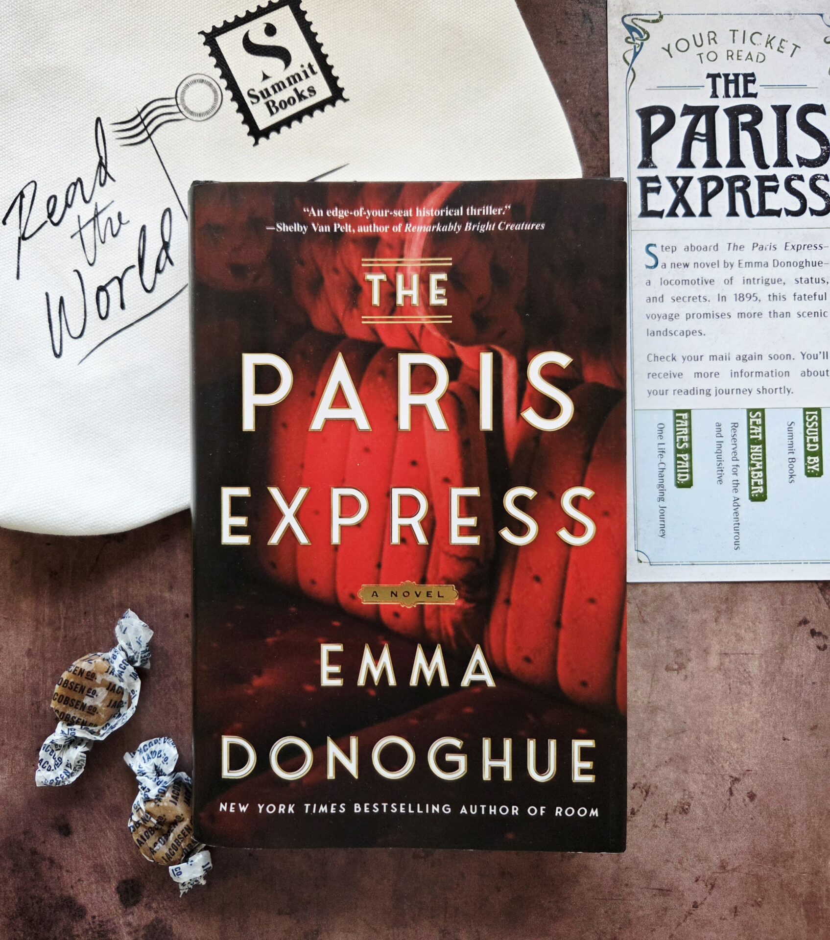 book cover for the paris express by emma donoghue