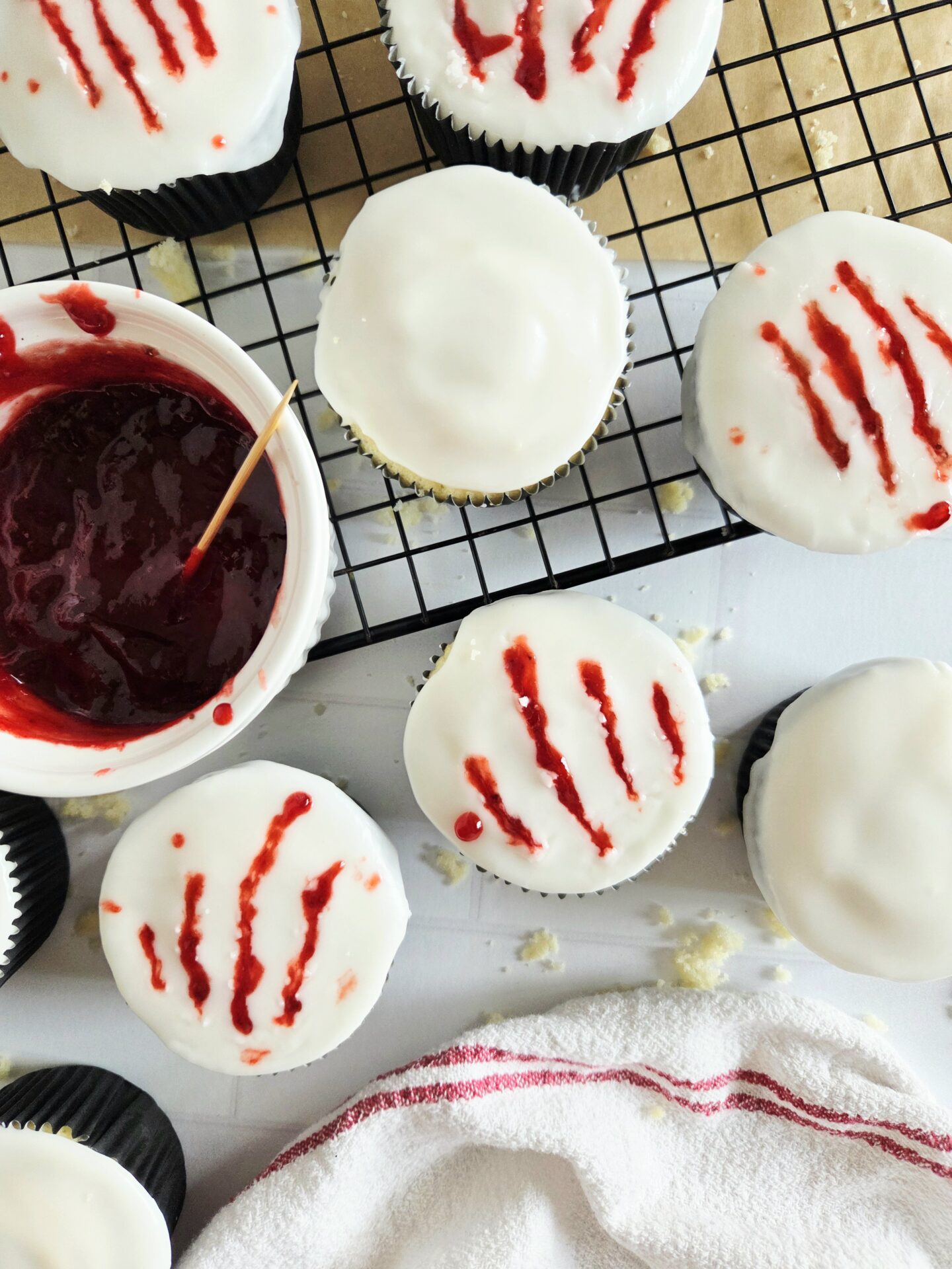 Easy Big Bad Wolf Claw Cupcakes (Recipe Inspired by WHEN THE WOLF COMES HOME)