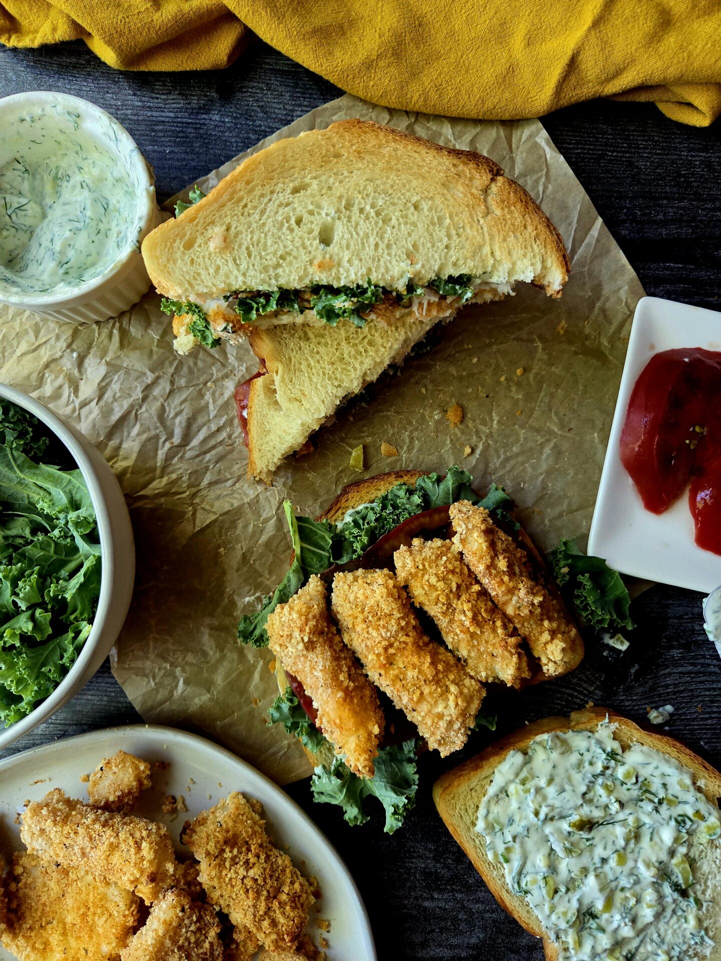 Homemade Fish Finger Sandwiches (Recipe Inspired by SMOKE ON THE WIND)