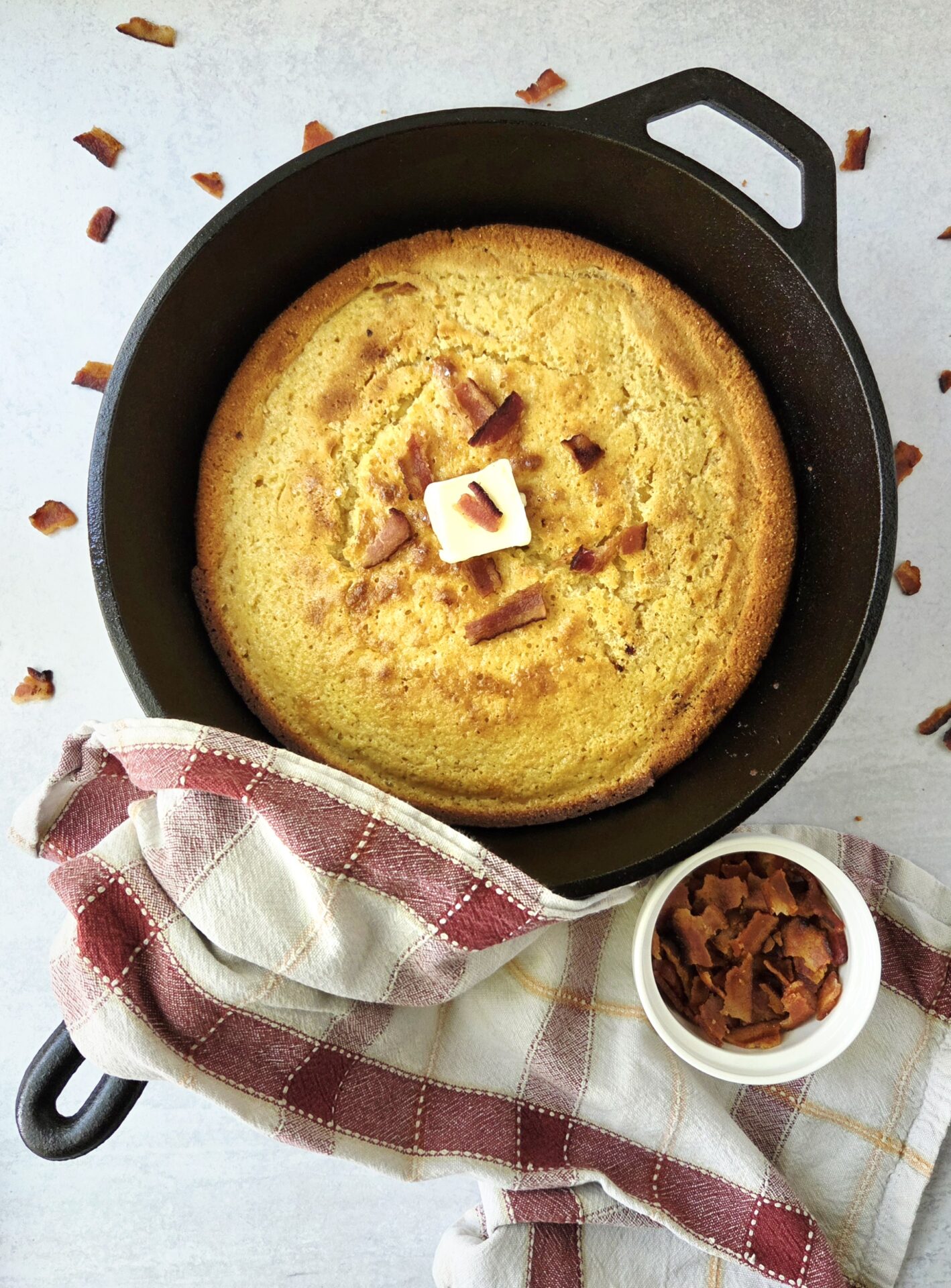 Bacon Honey Cornbread (Recipe Inspired by JAMES)