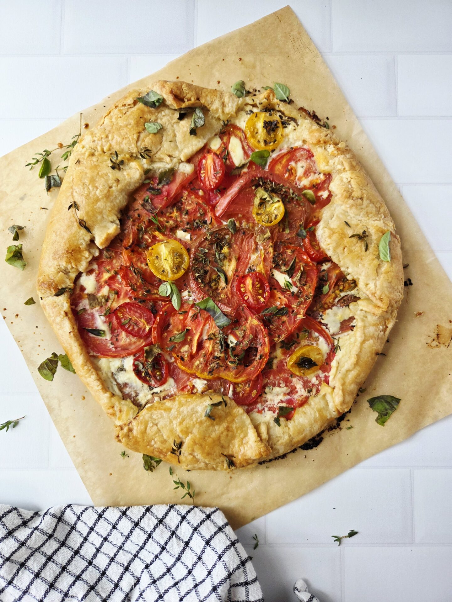 Heirloom Tomato Galette (Recipe Inspired by I LOVE YOU)