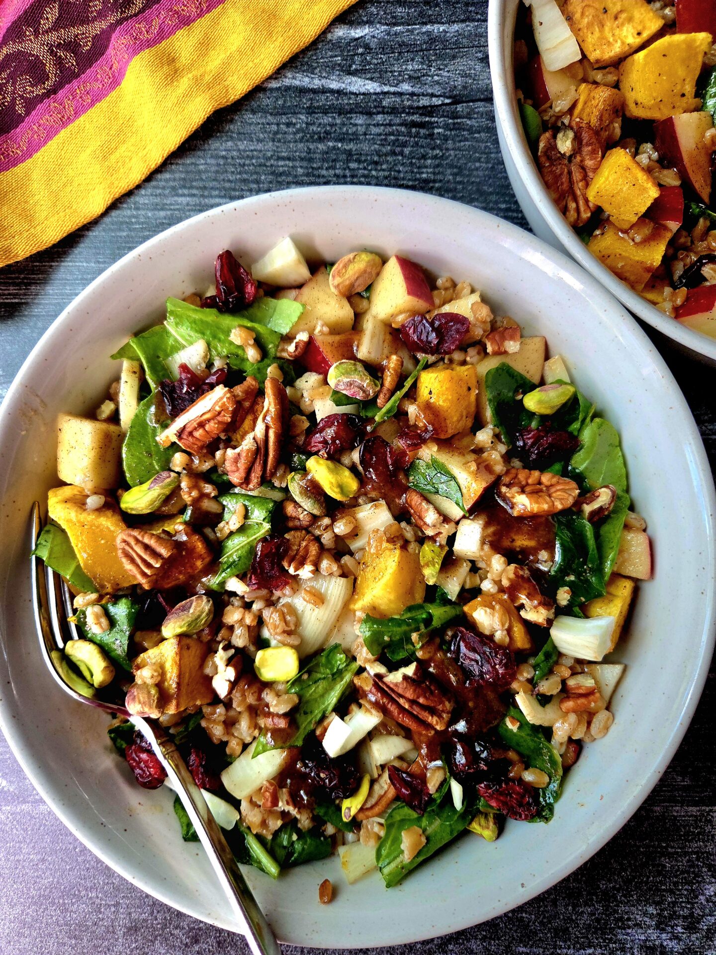 Autumn Farro Salad (Recipe Inspired by INFINITE PARADISE)