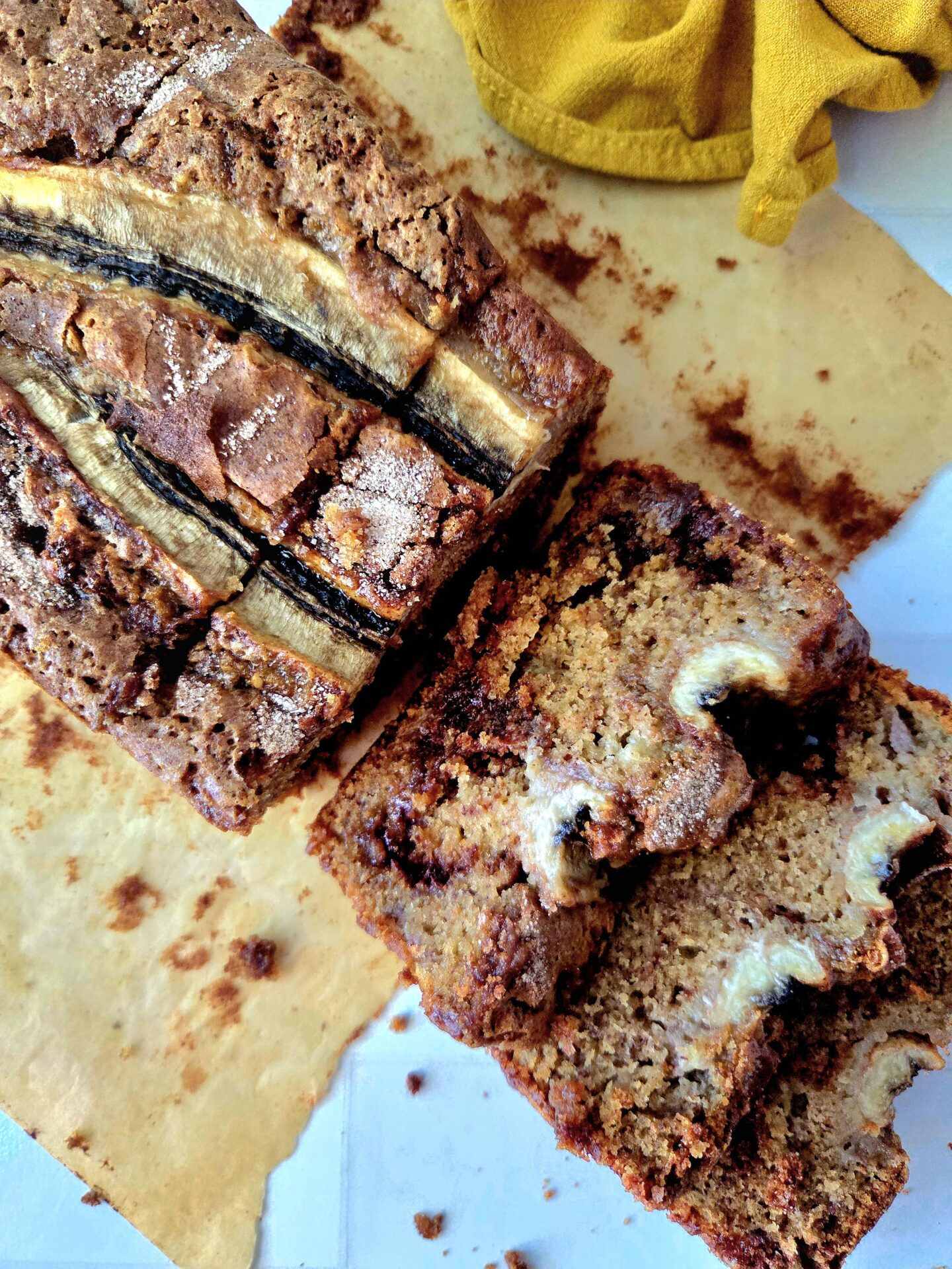 Cinnamon Swirl Banana Bread (Recipe Inspired by HAUNTED EVER AFTER)