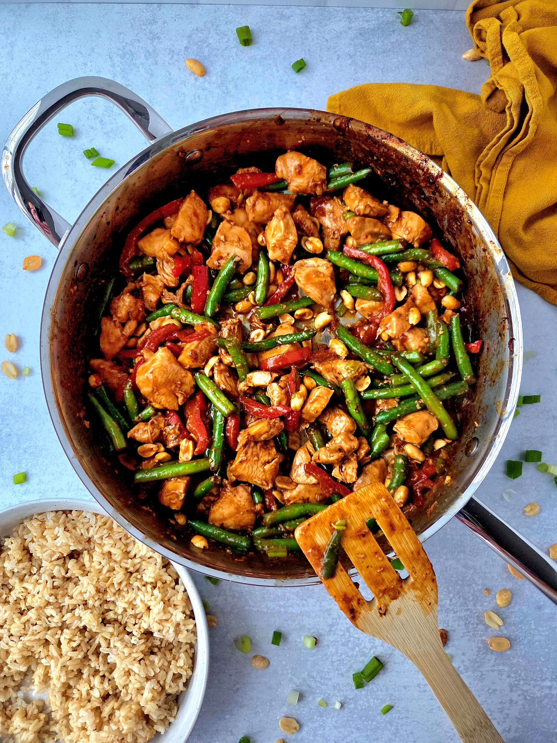 Not-So-Spicy Kung Pao Chicken (Recipe Inspired by HONEYMOON STAGE)